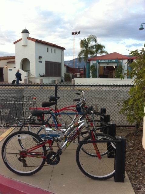 Bike Parking at the Santa Barbara Airport